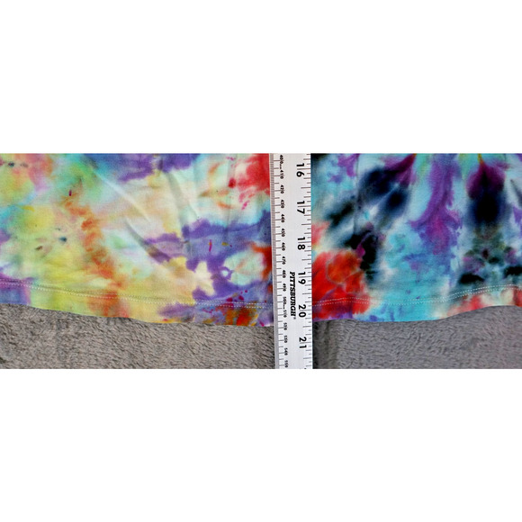 Etienne Racerback Tank XL Rainbow Burst Tie‑Dye Artisan Hand Dyed Cotton Blend - Picture 6 of 7